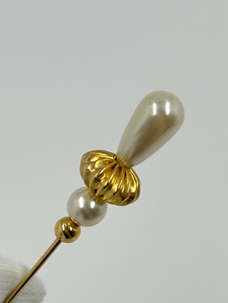 Брошь булавка с «жемчугом»