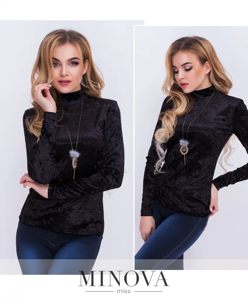 Водолазка 1071-черный Minova