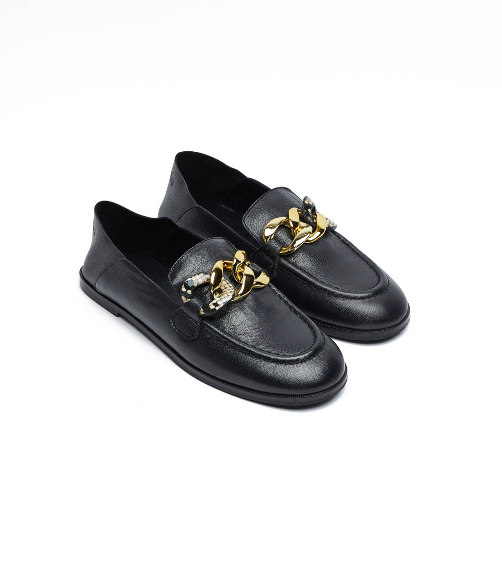 Кожаные мокасины See By Chlo\u00e9 - черный(SB43050A 20092)