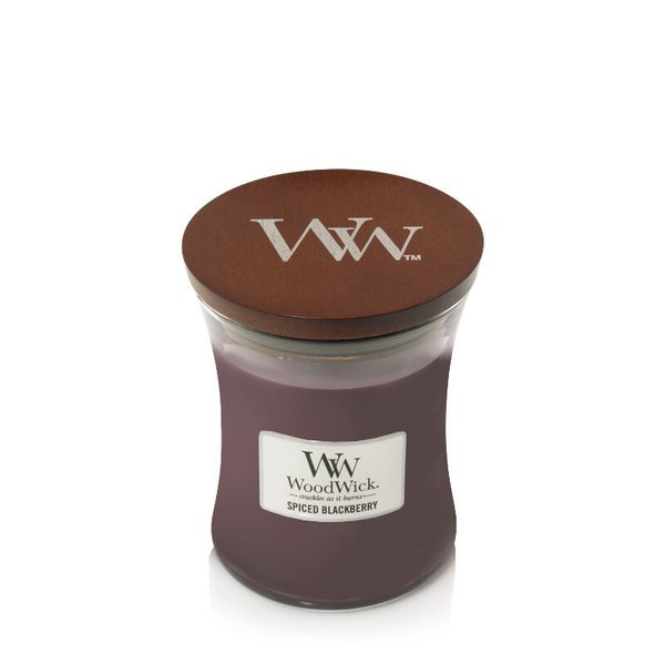 WoodWick Spiced Blackberry 85g.- Свеча Маленькая Ежевика со Специями
