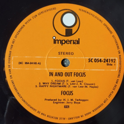Винтажная виниловая пластинка LP Focus In And Out Of Focus (Holland 1970)