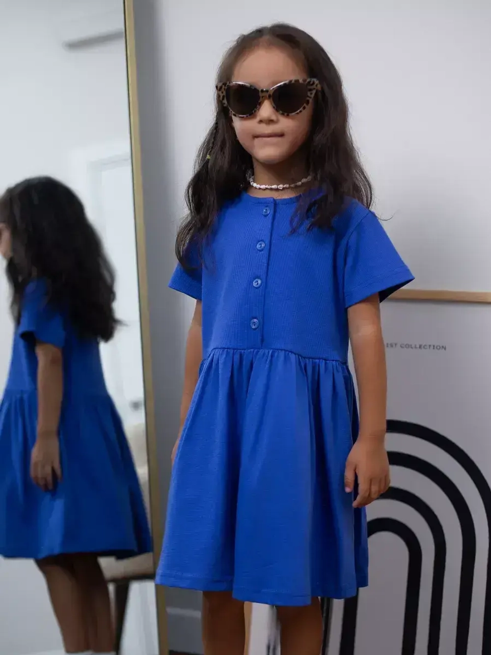 Платье в сад с коротким рукавом для детей