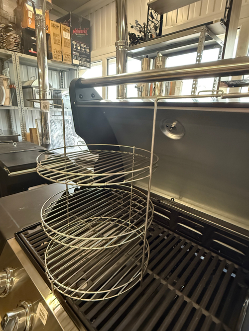 Этажерка с ручками 3х ярусная с доп.кольцом Д300*Н440