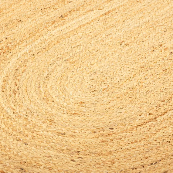 Ковер из джута овальный с вставками белого цвета из коллекции Ethnic, 200х300см