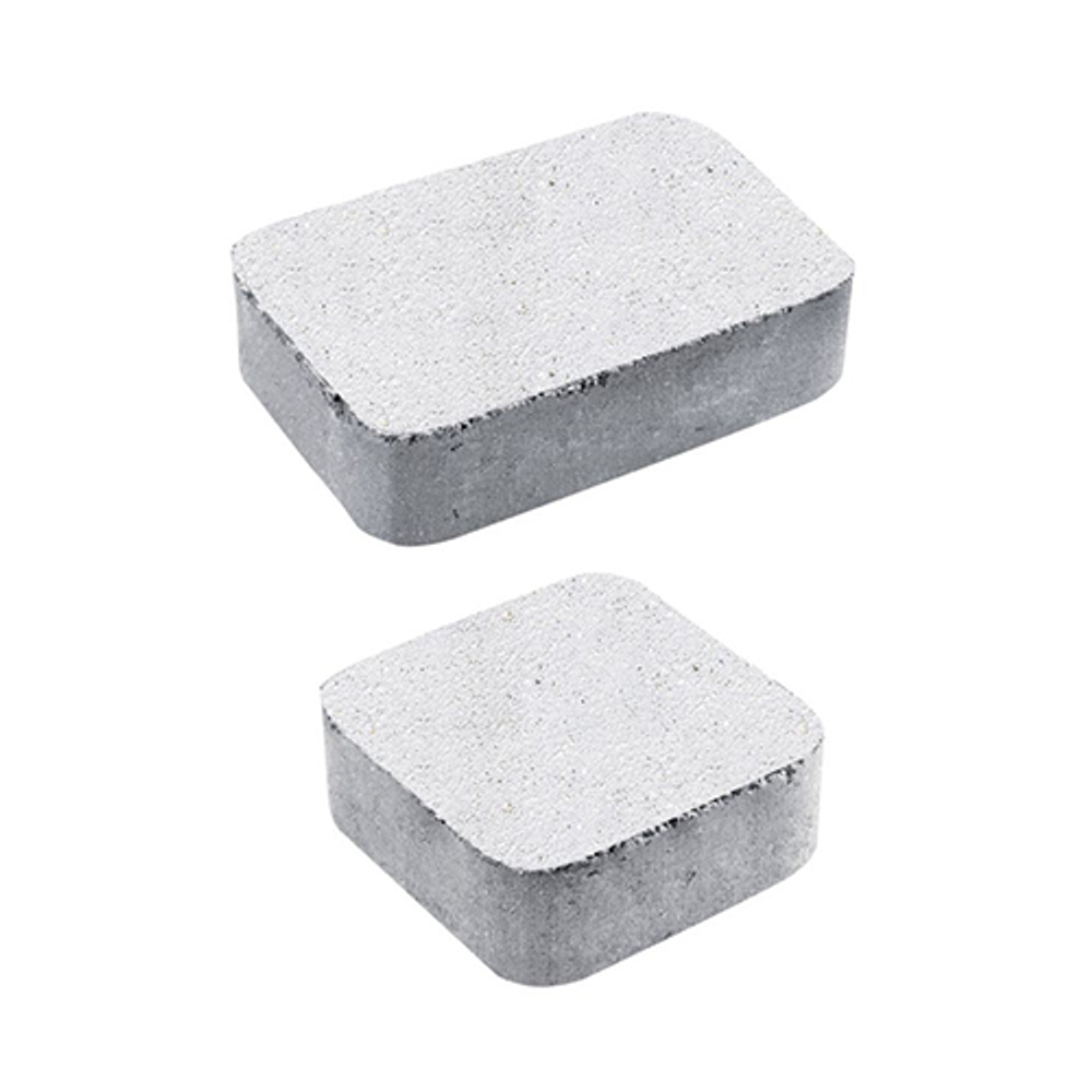 Тротуарная плитка КЛАССИКО - Стоунмикс Белый, комплект из 2 видов плит