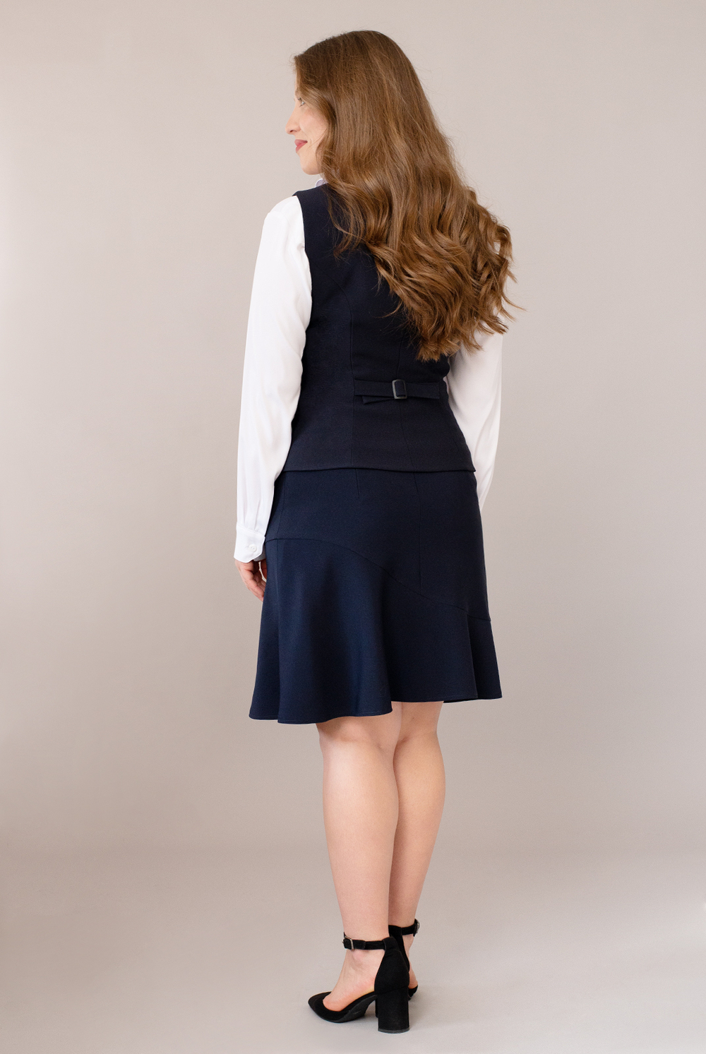 Юбка женская 1981опа, Тёмно тёмно син #70ТТСи011981опа