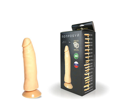 Фаллоимитатор на присоске Джага Джага 17 см (Цвет: телесный)