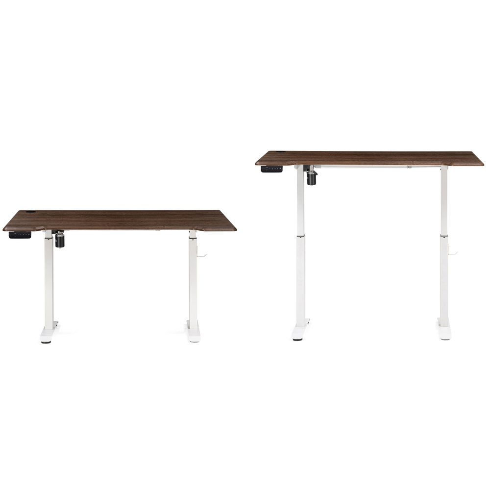 Компьютерный стол Woodville Маркос с механизмом подъема 140х80х75 орех кантри, белый