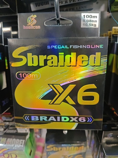 Плетенка Х6 sbraided 100m