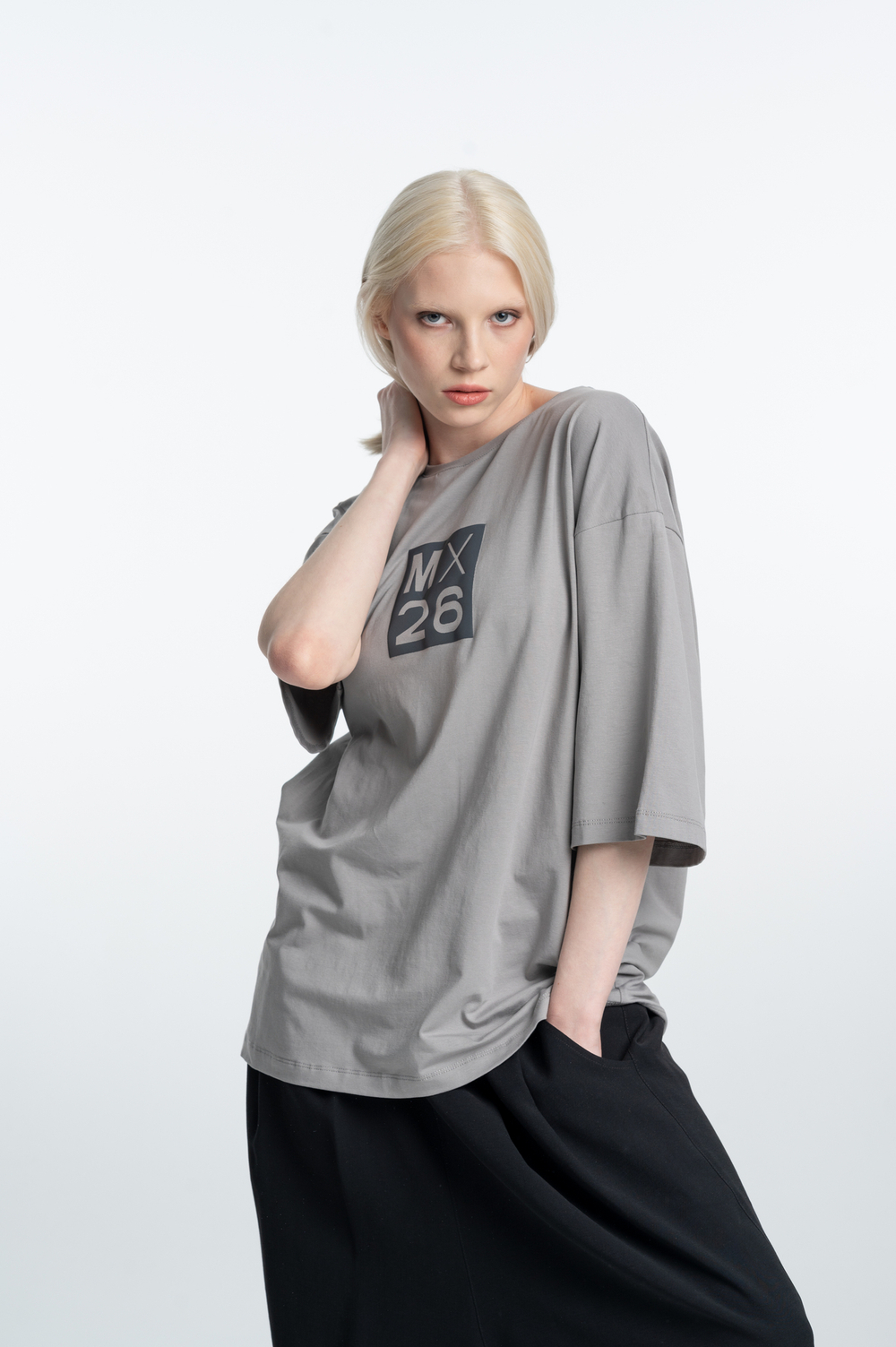 Футболка oversize из легкого трикотажа