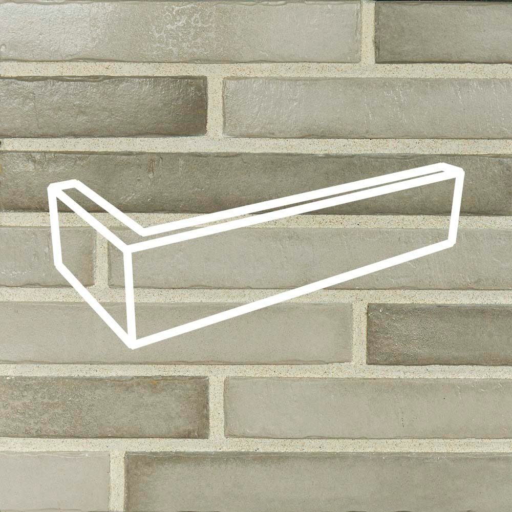 Облицовочная плитка угловая Lifebrick Лонг 250, 235х110х50х15 мм