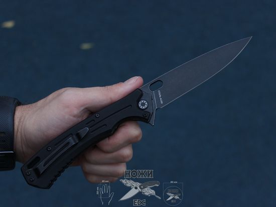 Складной нож НОКС Майор AUS8 (Black) c клинком из стали AUS-8, рукоять G10