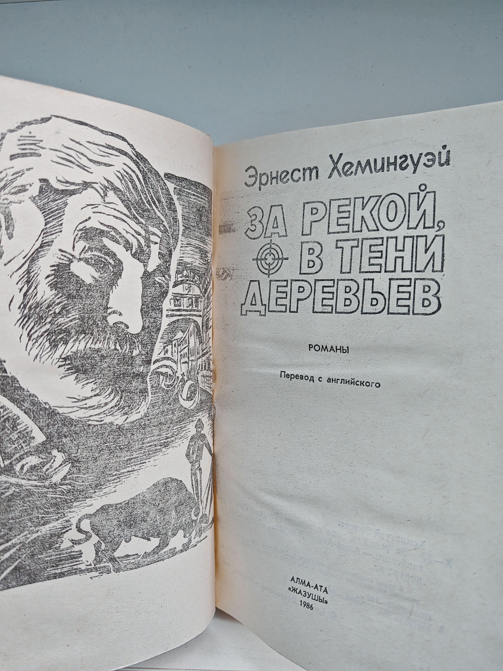 За рекой, в тени деревьев