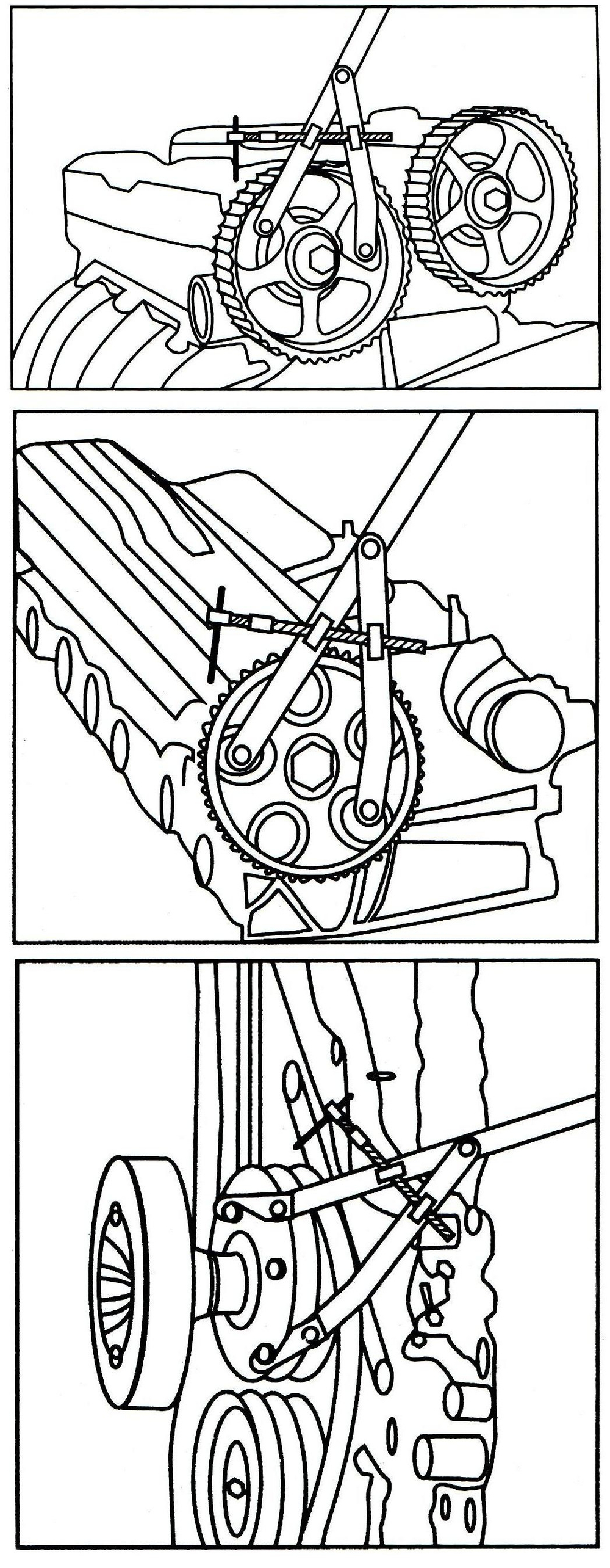 Приспособление для удержания шкива, универсальное, набор KA-5120