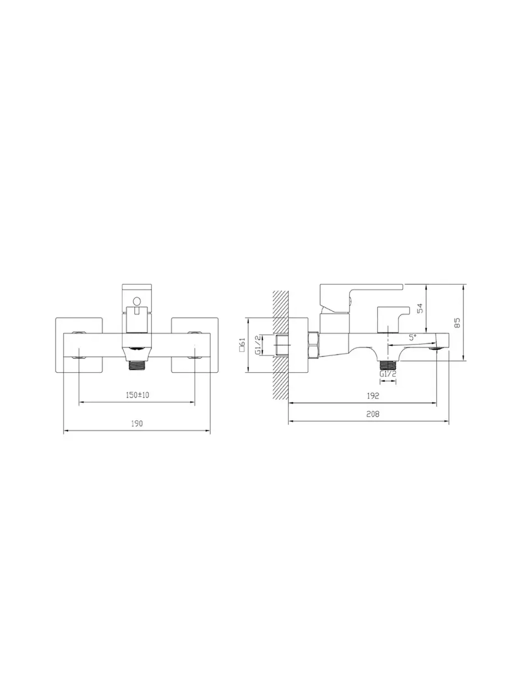 B60658-5 Смеситель для ванны BELZ