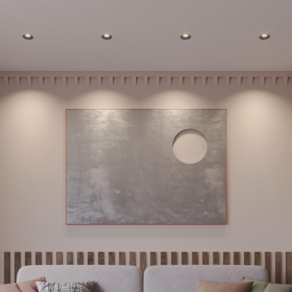 359883 WIR NT26 000 черный Светильник встраиваемый с переключателем цв. температуры IP20 LED 5W 100-265V 3000К/4000К/6000К ECLAT