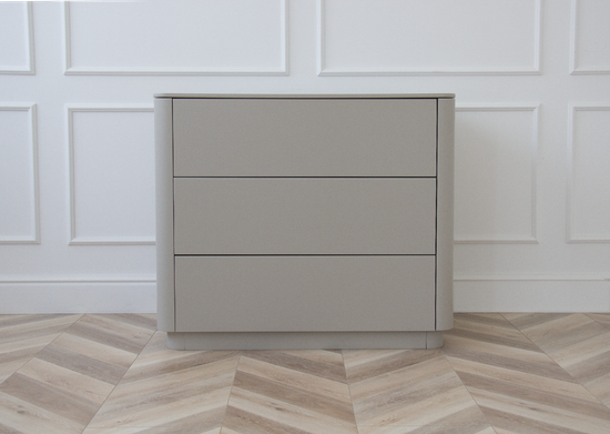 Комод Tammi 3 ящика ширина 90 см (серо-бежевый)