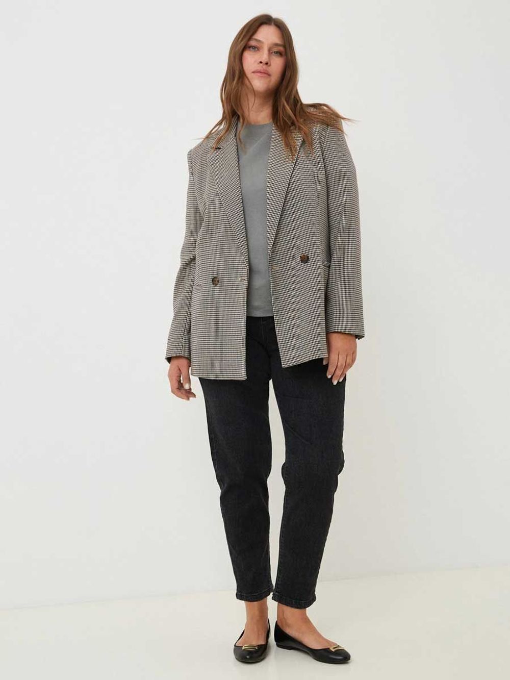 Джинсы на резинке больших размеров