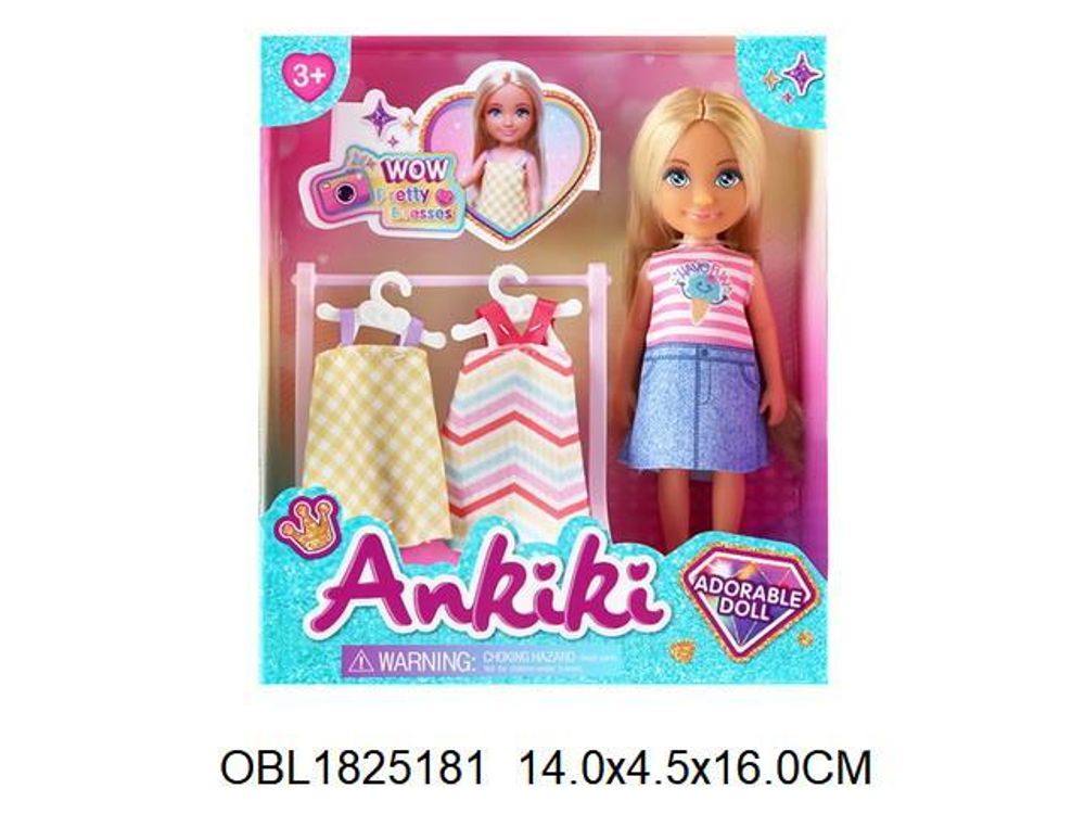 Кукла тип модница с аксесс. коробка 606105