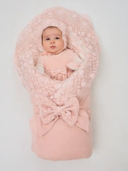 Конверт на выписку с переноской новорождённому зимний