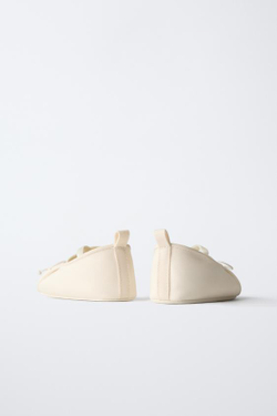 ZARA БАЛЕТКИ ДЛЯ ТОРЖЕСТВ, ЭКРЮ