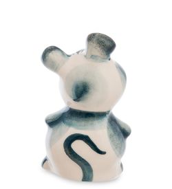 ГЛ- 630 Фигурка «Мышонок-Боня» цв. (Гжельский фарфор)