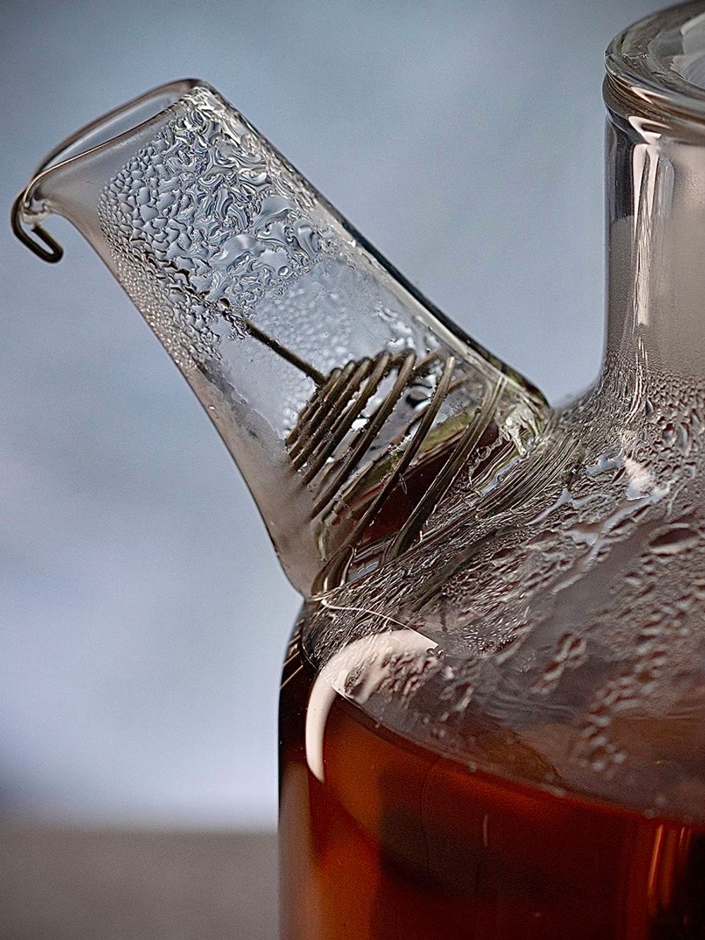 Чайник заварочный Orb, 1,2 л, синий/янтарный