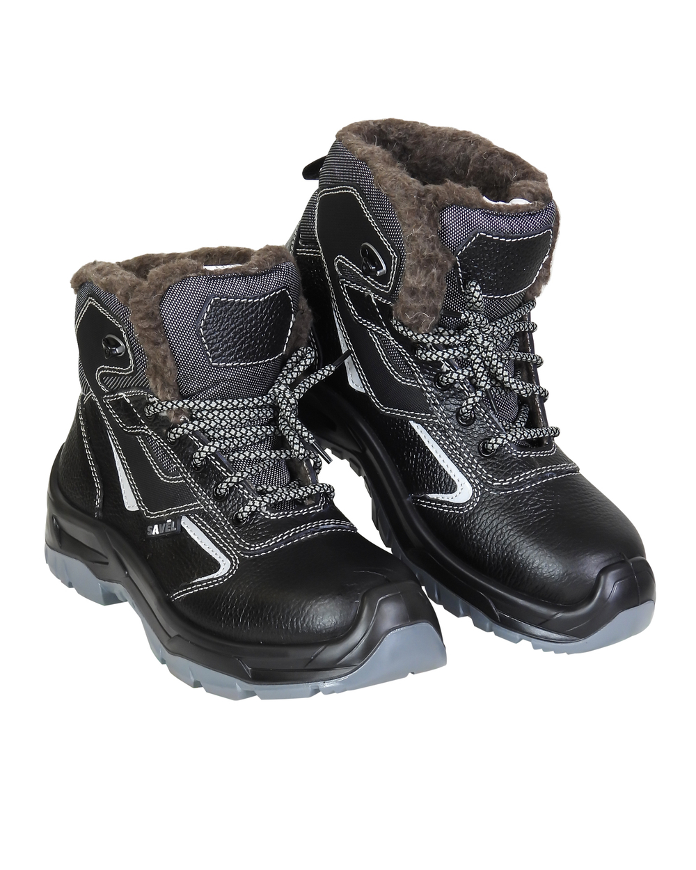 Ботинки SAVЁL-ДЖЕТ-ЗИМА кожа, шерстин, МП МС, ПУ-ТПУ