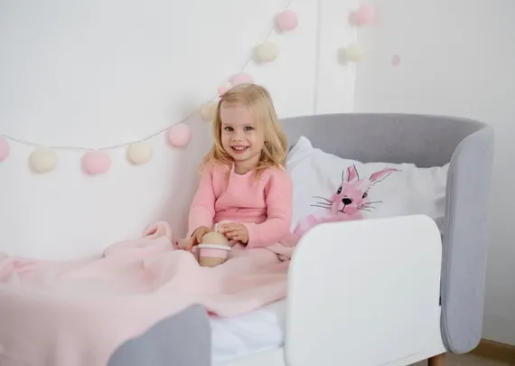 Защитный бортик для кровати KIDI soft (белый)