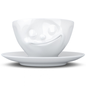 Чайная пара happy, 200 мл, белая