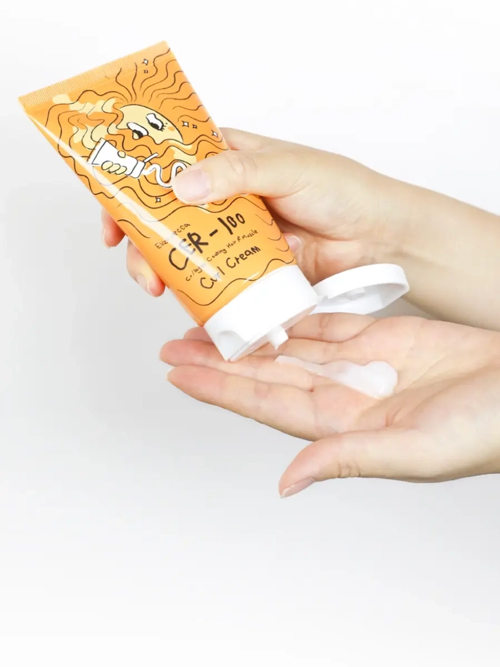 ELIZAVECCA - КРЕМ ДЛЯ ВЬЮЩИХСЯ ВОЛОС CER-100 COLLAGEN COATING HAIR A+ MUSCLE CURL CREAM, 120 МЛ.