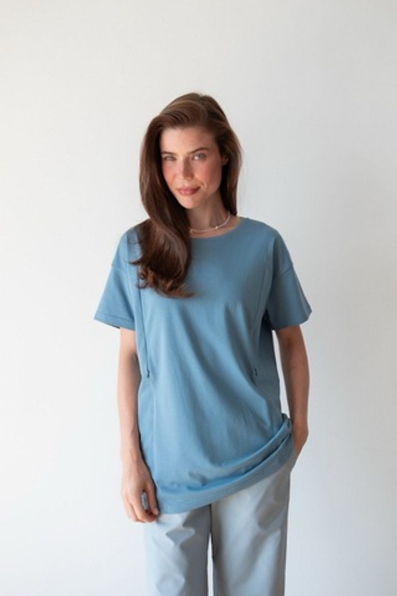 Футболка оверсайз, Пыльно-голубой