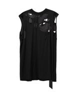 RICK OWENS DRKSHDW ТОП ЧЕРНЫЙ ЖЕНСКИЙ HOLLYWOOD TARP