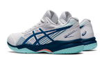 Big boy Asics Gel-Game 8 comfortable shock absorption non-slip wear-resistant children's training shoes white navy blue