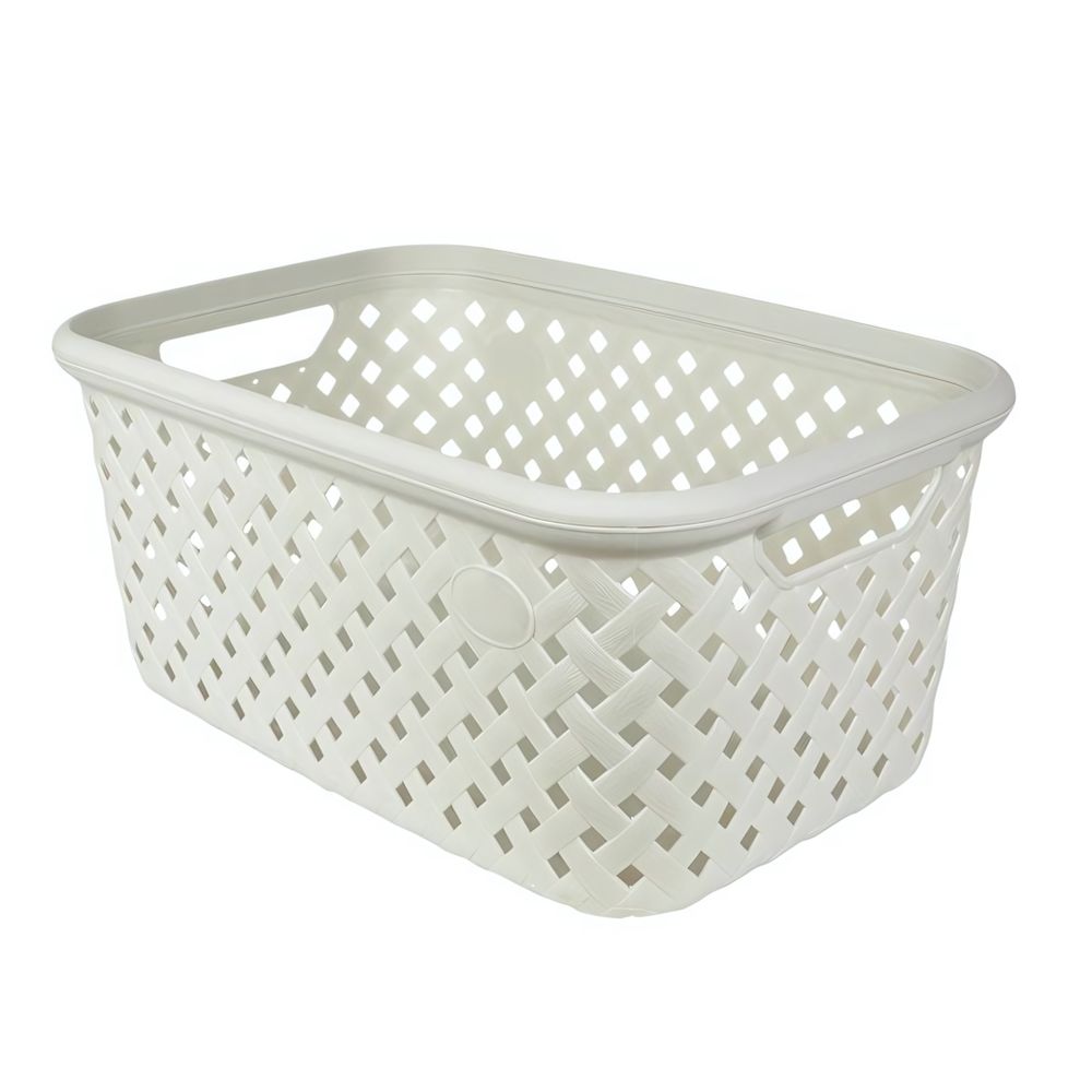 Корзина для хранения "Рогожка" 30л дымчатый