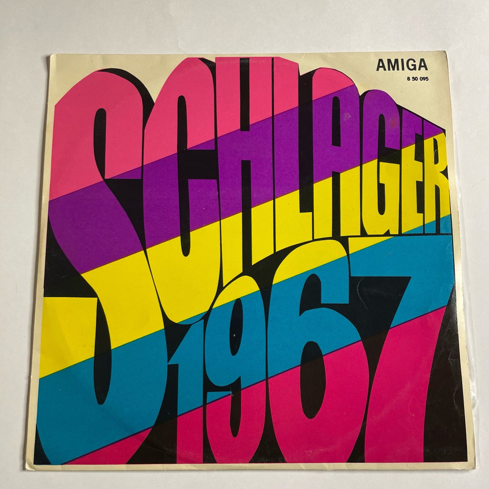 Винтажная виниловая пластинка LP Schlager 1967 Эстрадные Песни Имевшие Успех На Фестивале Эстрадных Песен (ГДР 1967)