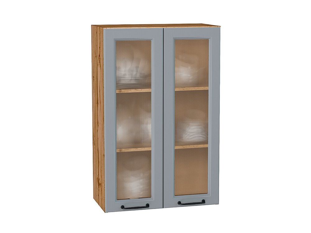 Шкаф верхний с 2-мя остекленными дверцами Ницца