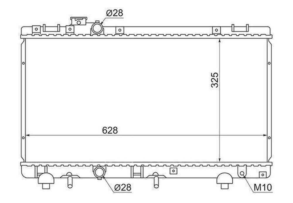 Радиатор охлаждения ДВС SAT TY0001-EL51
