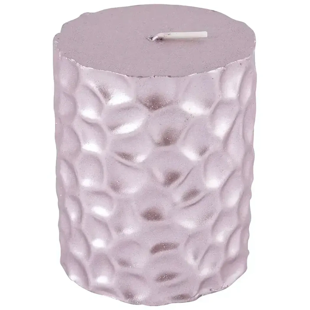 Свеча Deco Christmas "Iceberg" 80*65 мм розовая