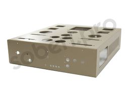 330 х 370 х В80 мм корпус "AMP 2.1" для сборки лампового однотактного усилителя мощности или предусилителя