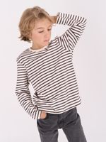 Лонгслив "Полоска Уголь" 7+