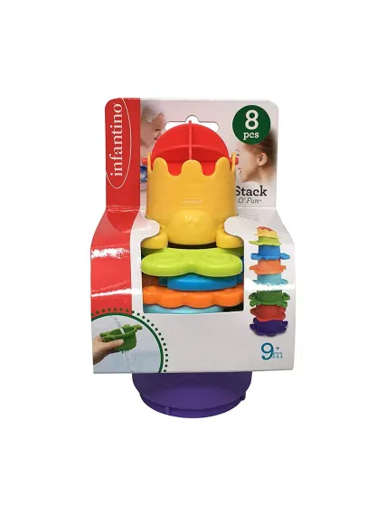 Игрушка для купания INFANTINO Разноцветные стаканчики-сито