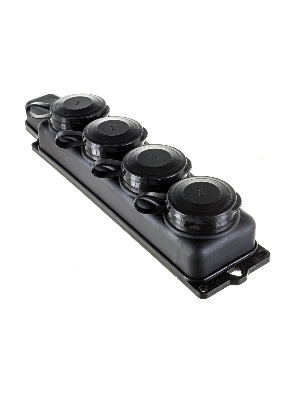 Каучуковая колодка Gigant однофазная 4 гнезда RBG-2