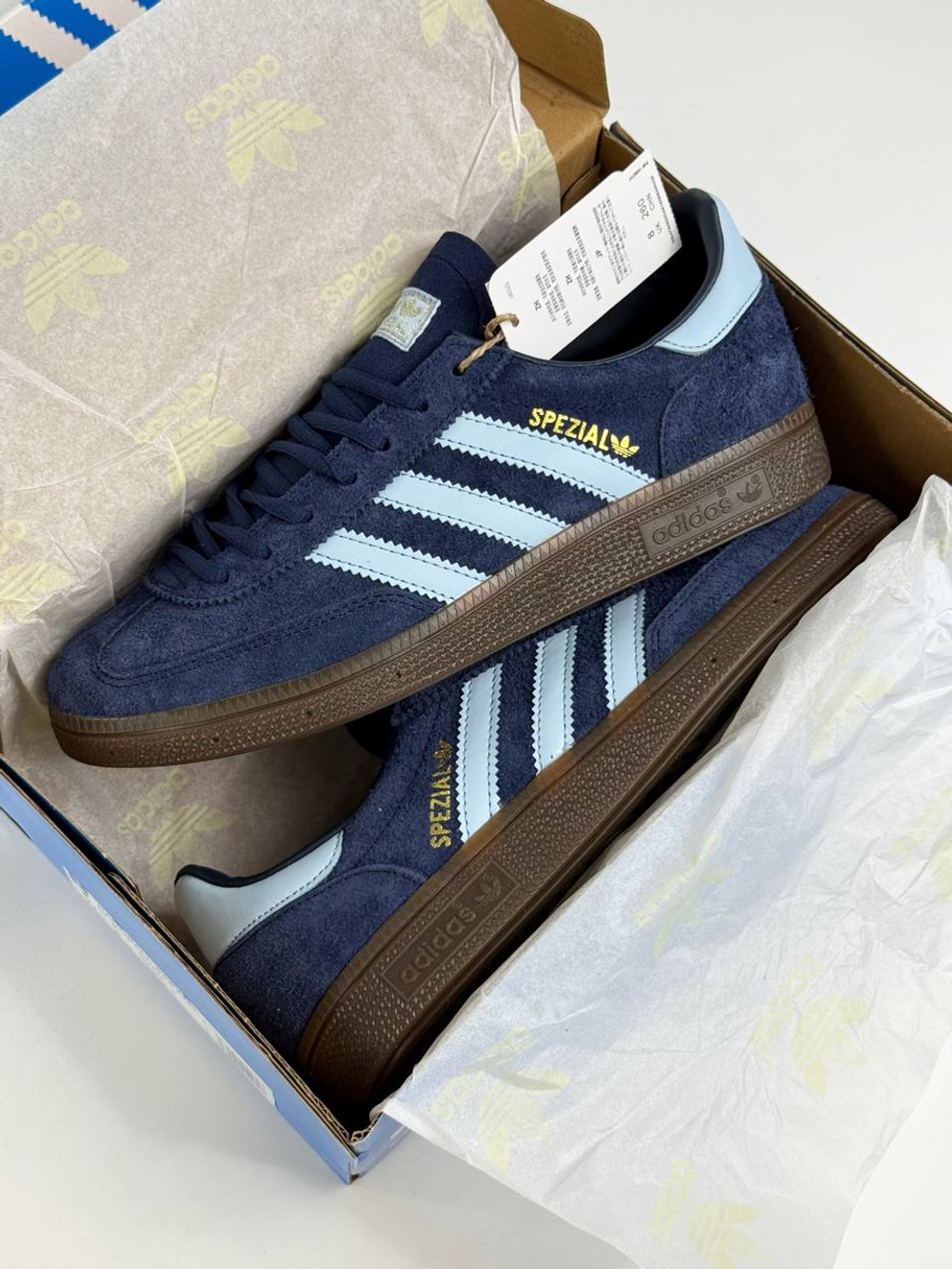 Кроссовки Adidas Spezial #B278 (син.)