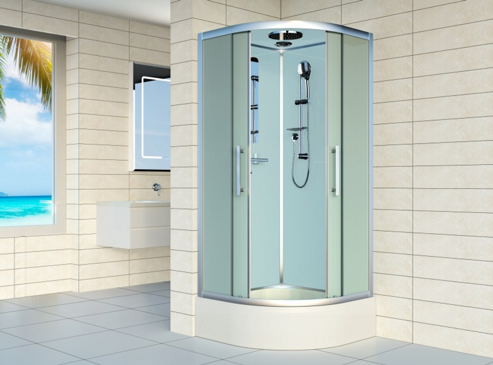 Душевая кабина Esbano (Эсбано) EST-90CRM, со средним поддоном, 90х90х210