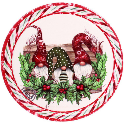 Подставка под горячее керамика 16см «Загадочные гномы»