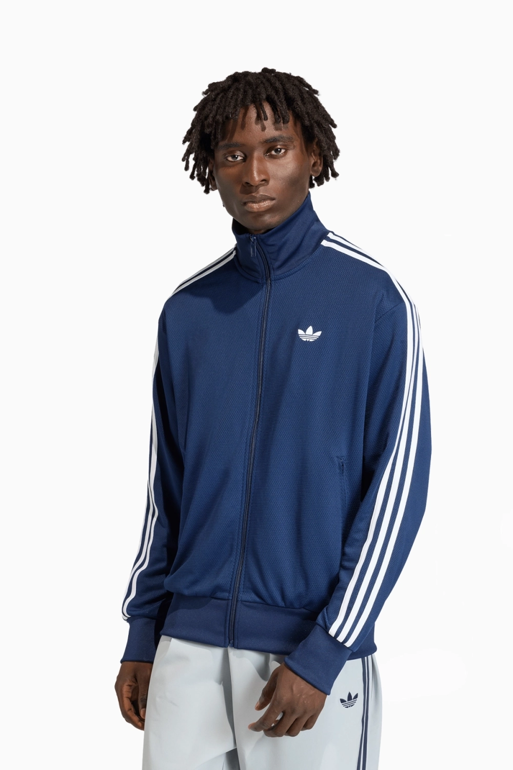 Кофта adidas Firebird Adicolor Mesh Track Top - темно-синий