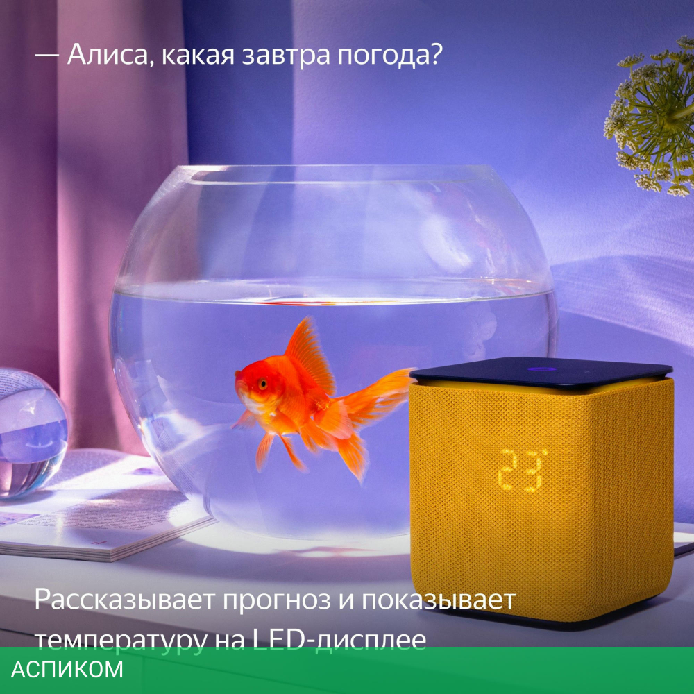 Умная колонка Яндекс Станция Миди оранжевый (YNDX-00054ORG)