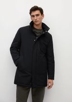 Стеганая непромокаемая парка с капюшоном