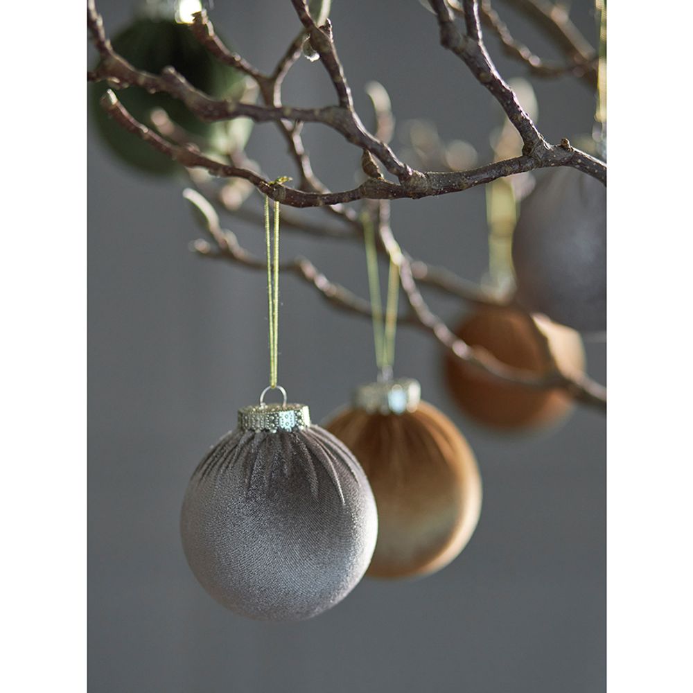 Набор ёлочных украшений Velvet Christmas из коллекции New Year Essential, 6 шт.